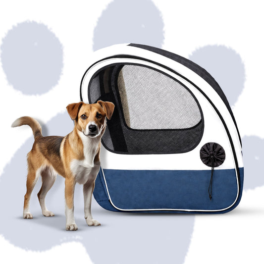 PfotenLove Auto-Hundebox – Faltbare Transportbox für sichere Autofahrten mit deinem Hund