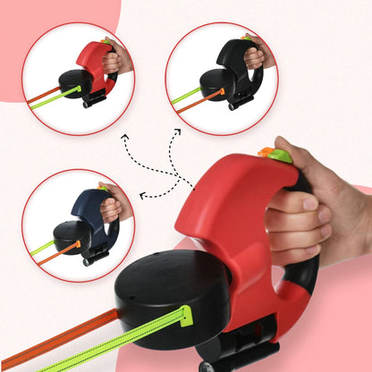 PfotenLove 3-in-1 Hundeleine mit LED-Licht & Kotbeutelspender