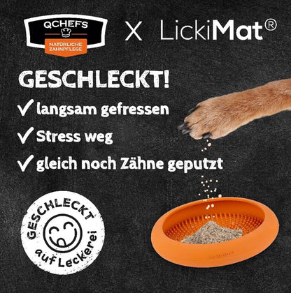 PfotenLove Schleckmatte für Hunde – Anti-Stress Futterspielzeug