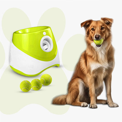PfotenLove Automatischer Ballwerfer – Interaktives Hundespielzeug für endlosen Spielspaß