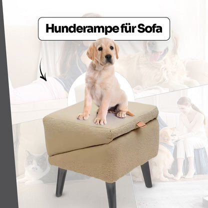 PfotenLove Hunderampe für Sofa – Gelenkschonende Aufstiegshilfe für Hunde