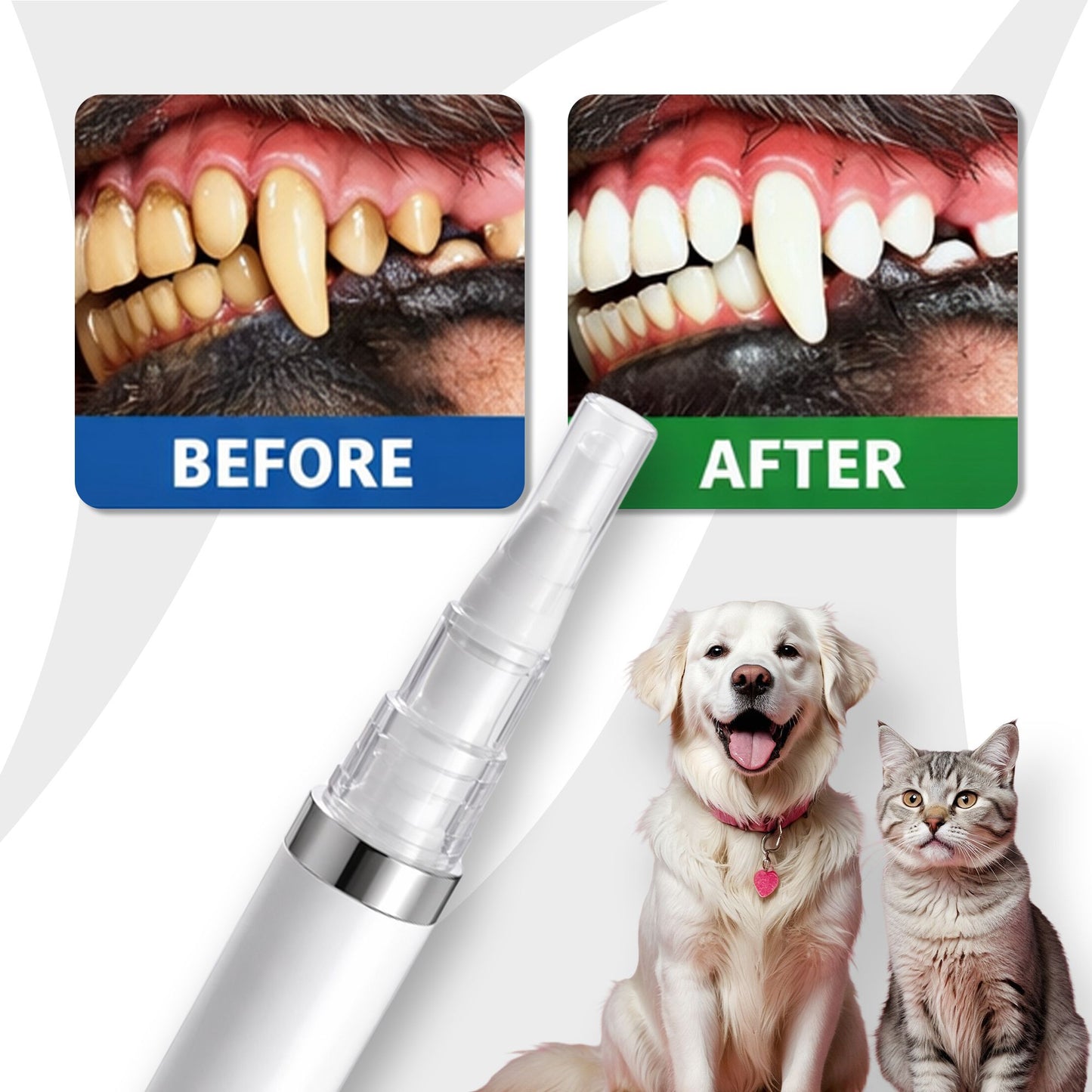 PfotenSmile Zahnpflege Pen – Sanfte Zahnreinigung für Hunde & Katzen